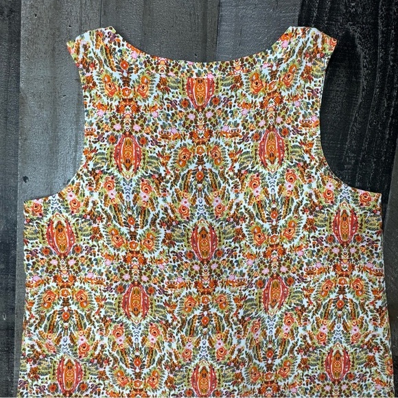 J. Jill Orange and Pink Relaxed Sleeveless Tank Top small petite - Picture 5 of 13